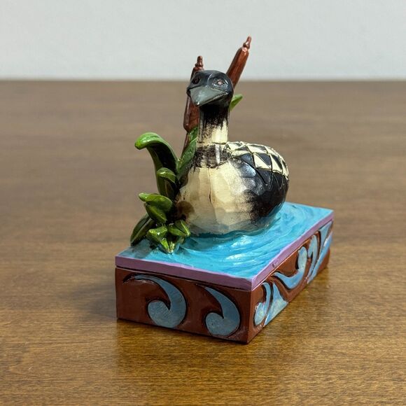 Jim Shore Heartwood Creek Mini Loon Figurine Enesco 2014 4047068 - Picture 3 of 10